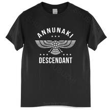 Мужская хлопчатобумажная футболка топы с круглым вырезом Annunaki, потоки сумерских инопланетских богов, летняя футболка, быстрая доставка 2024 - купить недорого