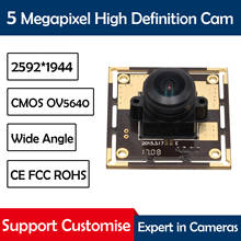 Webcam manual uvc com módulo de câmera usb, ângulo amplo de 170 graus, 38*38mm 5mp omnivision ov5640 2024 - compre barato