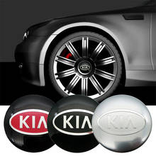 4Pcs Car Wheel Center Hub Badge Stickers For KIA Cerato Venga Cadenza Cee'd Forte K1-9 Optima Soul Picanto Rio Sorento Seltos 2024 - buy cheap