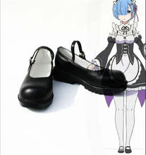 Anime Life in a Different World From Zero Cosplay Ram and Rem Cosplay Shoes For Women Girl Uniform Cosplay Shoes C267 2024 - buy cheap