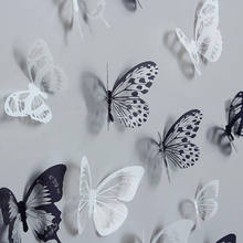 Adesivos de parede de borboleta de cristal 3d, borboletas criativas com diamante, decoração de casa, quarto de criança, arte, decalques de parede, 36 peças 2024 - compre barato