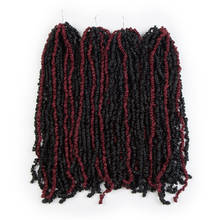 BELLA Crochet-Cabello sintético Passion Twist, extensiones de cabello trenzado ombré, 16 pulgadas, 5 colores 2024 - compra barato