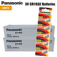 500 x panasonic cr1632 botão pilha moeda baterias cr1632 carro controle remoto alarme elétrico 3 v bateria de lítio adequado relógio 2024 - compre barato