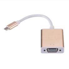 Video Cable Type-C To Vga Adapter Dock Hub Usb C 3.1 To Vga 1080P Hd Converter For Phone  Chromebook Laptop Monitor Proje 2024 - buy cheap