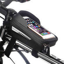 Bolsa de celular para bicicleta, bolsa fotos de celular à prova d'água com touch screen para mountain bike e mtb 2024 - compre barato