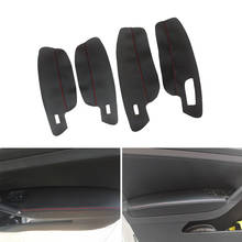 Reposabrazos para puerta de coche LHD, cubierta de Panel de microfibra de cuero, embellecedor protector de Cable único para VW Golf 7, 2014, 2015, 2016, 2017, 2018 2024 - compra barato