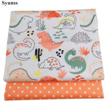 Syunss Diy Patchwork Cloth For Quilting Baby Cribs Cushions Dress Sewing Tissus Dinosaur Paradise Printed Cotton Fabric Tecido 2024 - buy cheap