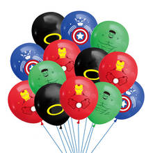 Balões de látex da marvel, de super herói hulk, 12 polegadas, decoração de festa, capitão américa, infantil, aniversário, chá de bebê, suprimentos 2024 - compre barato
