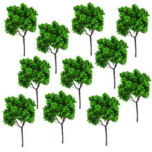 Árvores em miniatura 9 centímetros Layout de Trem modelo de Mesa de Areia Árvore Fio Arquitetura Diorama De Construção Da Paisagem Kits 100 pçs/lote 2024 - compre barato