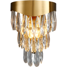 Роскошные хрустальные Настенные светильники для гостиной, Золотое бра, 220 В переменного тока, в, блеск, Хрустальная прикроватная лампа 2024 - купить недорого