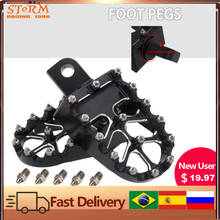 MX Rotating Style Motorcycle Wide Fat Footpegs Footrests Foot Pegs For Harley Dyna Fatboy Iron 883 1200 D4 Custom Davidson 93-17 2024 - buy cheap