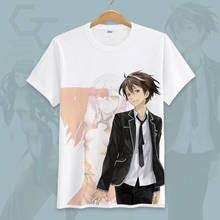 Anime japonês Guilty Crown Yuzuriha Inori Ouma Shu Cosplay Camiseta Verão T-Shirt Gráfico Dos Desenhos Animados Top Tee camiseta Casual Traje 2024 - compre barato