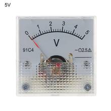 91C4 DC Voltmeter Analog Panel Voltage Meter Mechanical Pointer Type 3/5/10/15/20/30/50/100/150/250V 449C 2024 - buy cheap
