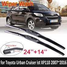 for Toyota Urban Cruiser ist XP110 2007~2016 Windscreen Wipers Car Wiper Blades Car Accessories 2008 2009 2010 2011 2012 2013 2024 - buy cheap