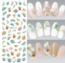 Pegatinas de uñas de estrella de mar, calcomanías deslizantes de flores y plantas, decoración de uñas DIY, pegatinas de agua, puntas de manicura, 1 ud. 2024 - compra barato