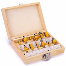 12pcs Woodworking Milling Cutters Router Bit Set 8mm Shank Tungsten Steel Alloy Wood Trimming Engraving Carving Cutting Tools 2024 - buy cheap