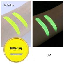 UV Yellow Color 30g/pc Water Based Professional Face Body UV Glow Neon Body Face Paint in Beauty Makeup 2024 - buy cheap