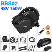 Bafang-Kit de conversión de bicicleta eléctrica BBS02B, 48V, 750W, 8fun, 48V, 20AH 2024 - compra barato
