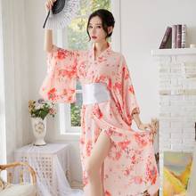 Women Sexy Kimono Bath Robe Loose Yukata Pajamas Japanese Cosplay Kimonos Dress Sleepwear Traditional Retro Nightgown 10313 2024 - buy cheap