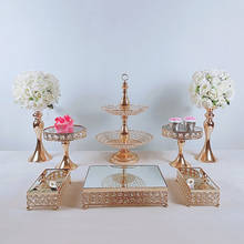 8pcs/lot  Wedding Dessert Tray Cake Stand Wedding Party Birthday Decoration Plate Cake Biscuits Display 2024 - buy cheap