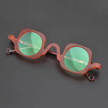 Handmade Acetate Glasses Frame Men Vintage Small Square Eye Glasses Women Optical Myopia Eyeglasses Frames Clear Eyewear Oculos 2024 - buy cheap