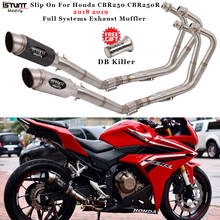 Motorcycle Exhaust Muffler Front Link Pipe Slip On For Honda CBR250 CBR250R 2018 2019 Full Systems Exhaust Escape Modified 2024 - buy cheap