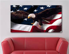 5D DIY Diamond Painting american Flag Culture Embroidery Full Square Drill Cross Stitch Mosaic Rhinestone Eagle Fly Crafts Kit 2024 - buy cheap