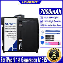 HSABAT A1315 7000mAh Battery for iPad 1 1st Generation A1315 A1219 A1337 616-0448 616-0478 969TA028H Series Laptop Battery 2024 - buy cheap