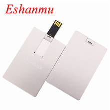 Aluminum Business Card Usb Flash Drive Pen Drive 4GB 8GB 16GB 32GB Pendrive Memory Stick Credit Card Usb Custom Logo 2024 - buy cheap