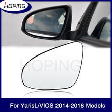 Hoping Rearview Mirror Lens For TOYOTA Yaris L For VIOS 2014 2015 2016 2017 2018 Outer Side Mirror Glass Lens WIthout Heated 2024 - buy cheap