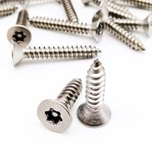 20X M2.9 M3.5 M4 M5 304 A2 Stainless Steel Pin Six Lobe Torx Flat Countersunk Head Tamper Proof Security Self Tapping Wood Screw 2024 - buy cheap