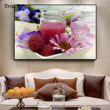 Embelish 1 Pieces Pink Flowers Spa Wall Art Pictures For Living Room Modern Home Decor HD Print Canvas Bedroom Paintings Artwork 2024 - buy cheap