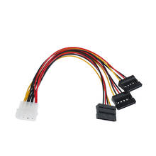 Разветвитель питания 4-контактный IDE Molex-3 ATA SATA, удлинитель, соединители для кабеля, подключение и плагин, 1 шт. 2024 - купить недорого