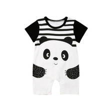 0-3T Newborn Kid Baby Boy Girl Clothes Cartoon Panda Print Romper Elegant Short Sleeve Jumpsuit Cute lvoely Sweet Outfit 2024 - buy cheap