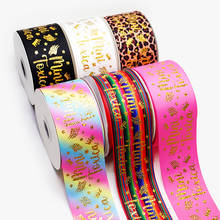 DIY Handmade Materials La mini toxica grosgrain ribbon 5 yard per size printed cartoon ribbon foil ribbon 2024 - buy cheap