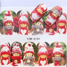 1 Sheet Christmas Style Nail Art Stickers Water Decal Slider Santa Claus Snowman Decoration Manicure Nail Wraps Tool 2024 - buy cheap