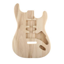 Corpo de guitarra para violão sem acabamento, acessório diy de estilo st para guitarra elétrica, 45*32*4.2cm 2024 - compre barato