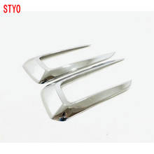 STYO Car ABS Chrome Car Front fog lampshade Cover Trim For VOLVO XC40 2019 2024 - купить недорого