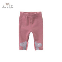 DBZ15307 dave bella winter baby girls pants baby fashion cartoon trousers children high quality trousers 2024 - buy cheap