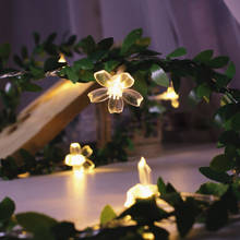 Guirnalda de luces LED para decoración de bodas, guirnalda de luces de hadas con alimentación por USB y batería, ideal para fiestas navideñas 2024 - compra barato