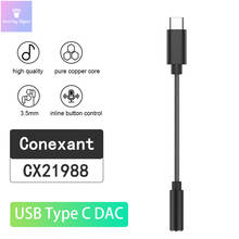 USB C Jack DAC Type C to 3.5mm HiFi USB Audio Amp Portable Dongle Headphone DAC 24 Bit for Samsung Pixel OnePlus Xiaomi Win10 2024 - buy cheap