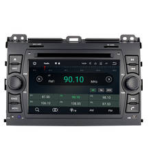 Reprodutor de dvd do carro de android 10 para unidades principais estereofônicas do gravador de fita do dvd 3g dvr do toyota land cruiser prado 120 2002-2009/lexus gx470 2024 - compre barato