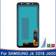 Display lcd, tela sensível ao toque, 5.6 polegadas, para substituição, compatível com samsung galaxy j6 2018 j600f, j600 2024 - compre barato