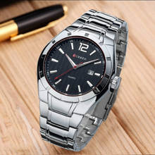 CURREN Business Men's Quartz Watch Date Stainless Steel Waterproof Wristwatch Hot Sale Male Clock relogio masculino reloj hombre 2024 - buy cheap