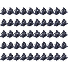 Adjustable Cable Clips Adhesive Nylon Wire Clamps Black 50 Pcs 2024 - buy cheap