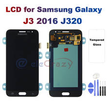 Tela aa oled lcd para samsung galaxy, j3 2016, display para j320, j320a, j320f, j320p, j320m, j320y, j320fn, tela sensível ao toque 2024 - compre barato
