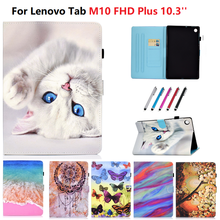 Funda para Lenovo Tab M10 FHD Plus TB-X606F, cubierta de tableta de 10,3 pulgadas, billetera con soporte, carcasa para Lenovo M10 FHD X606, 10 3 2024 - compra barato