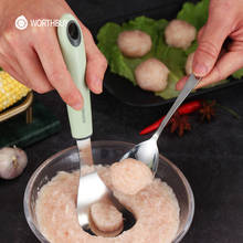 WORTHBUY Meatball Maker Spoon 304 форма из нержавеющей стали для фрикаделек с нескользящей пластиковой ручкой кухонные принадлежности Инструменты для мяса 2024 - купить недорого