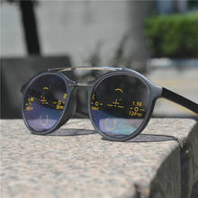 Transition Sun Photochromic Reading Glasses Women Progressive Multifocal Reading Glasses Men Round Presbyopia Hyperopia NX 2024 - buy cheap