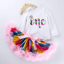 Conjuntos de ropa para niña pequeña, ropa de un año para primer cumpleaños, trajes para recién nacida, ropa de fiesta de bautizo 2024 - compra barato